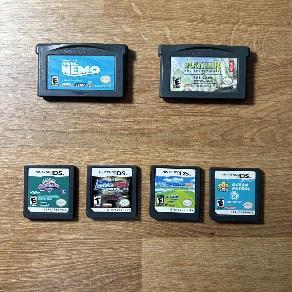 Nintendo Gameboy + Ds Game lot - 6 Games